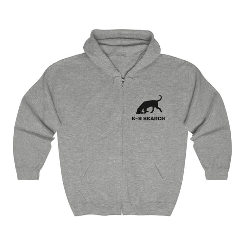 Bloodhound Detective K-9 Unit, Unisex Full Zip Hooded Sweatshirt
