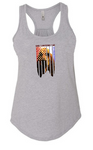 God * Country * K9, Bloodhound, racerback tank