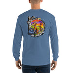 Back graphic Dark Trail Redbones, Unisex Long Sleeve Shirt