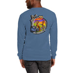 Back graphic Dark Trail Redbones, Unisex Long Sleeve Shirt