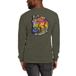 Back graphic Dark Trail Redbones, Unisex Long Sleeve Shirt