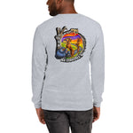 Back graphic Dark Trail Redbones, Unisex Long Sleeve Shirt