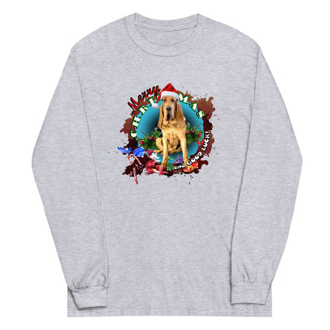 Bloodhound Merry Christmas & Good Luck, Long Sleeve Shirt