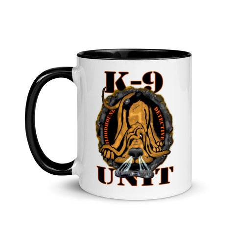 Bloodhound Detective, K-9 Unit Mug with Color Inside