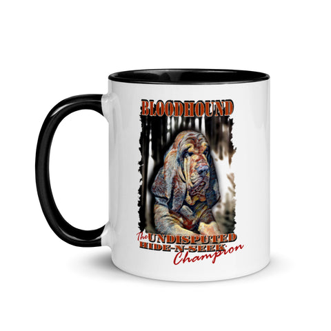 Bloodhound Hide N Seek Champion Mug with Color Inside
