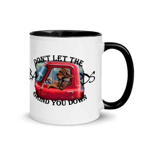Bloodhound Don't Let the Bas++rds Grind You Down Mug with Color Inside