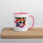 Australian Cattle Dog Velociraptor Mug with Color Inside