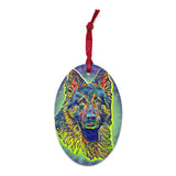 German Shepard Wooden ornament/magnet