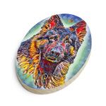 German Shepherd II, Wooden ornament/magnet