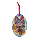 German Shepherd II, Wooden ornament/magnet