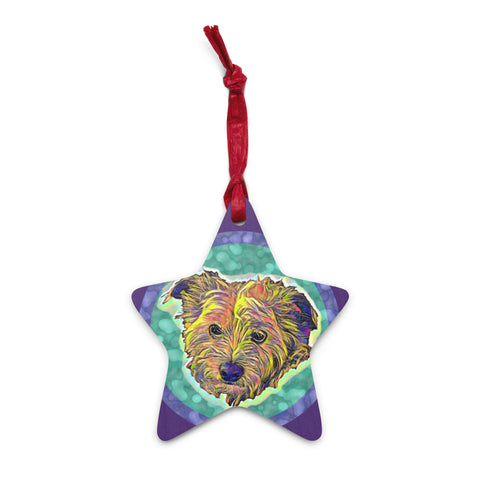 Terrier wooden ornament/magnet