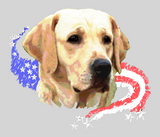 Patriotic Yellow Lab, ladies crew